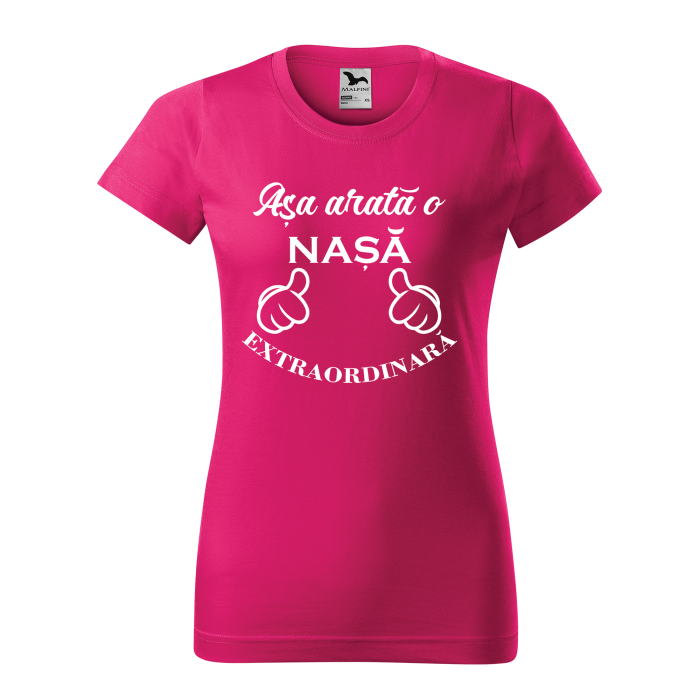 Malfini Tricou Dama Roz zmeura Asa arata o