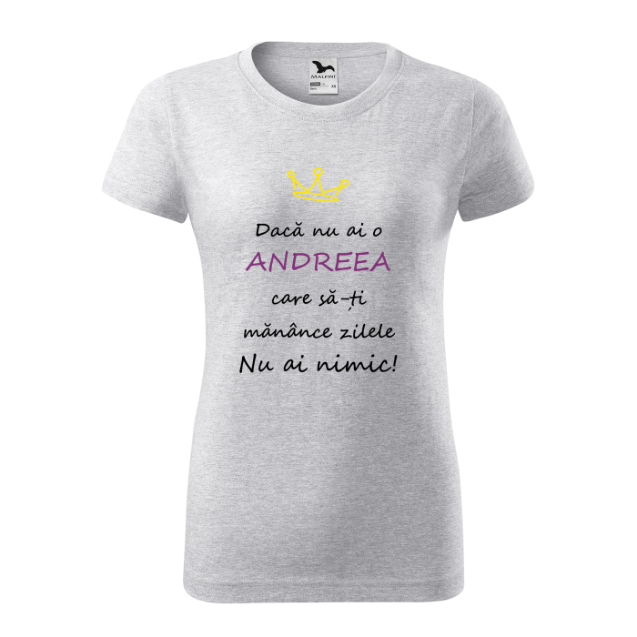 Malfini Tricou Dama Gri deschis Daca nu ai o