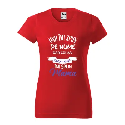 Malfini Tricou Dama Rosu Unii imi spun pe nume