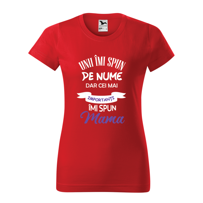 Malfini Tricou Dama Rosu Unii imi spun pe nume