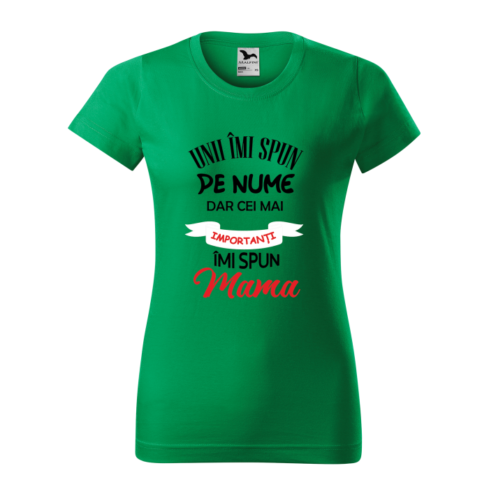 Malfini Tricou Dama Verde Unii imi spun pe nume