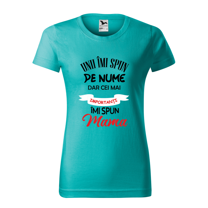 Malfini Tricou Dama Verde smarald Unii imi spun pe nume