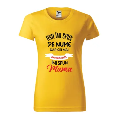 Malfini Tricou Dama Galben Unii imi spun pe nume