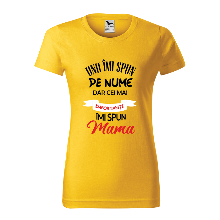 Malfini Tricou Dama Galben Unii imi spun pe nume