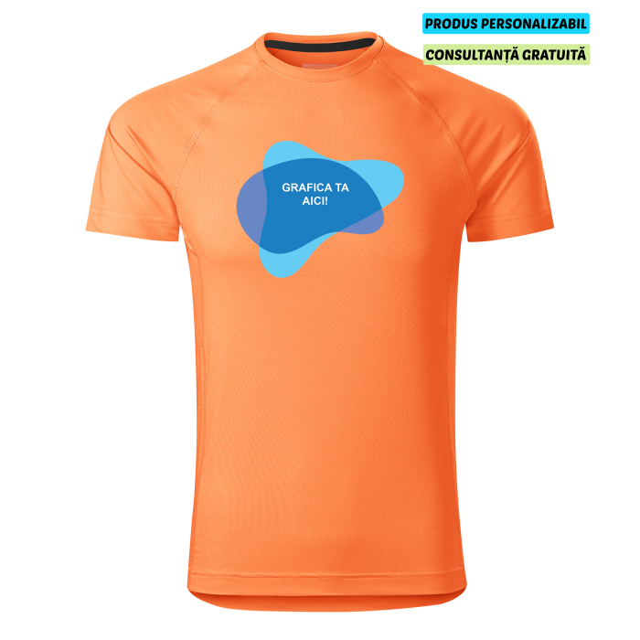 Malfini Tricou Barbat Mandarina neon Destiny Personalizat