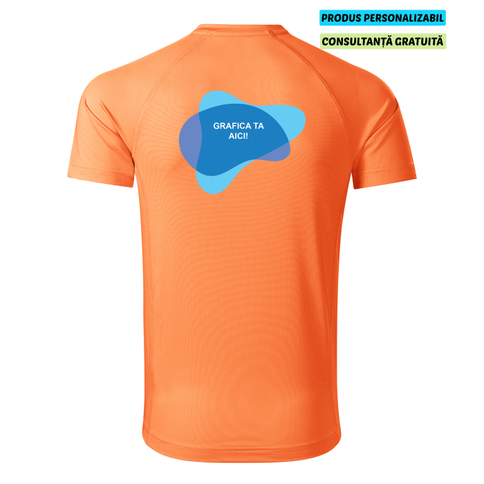 Malfini Tricou Barbat Mandarina neon Destiny Personalizat