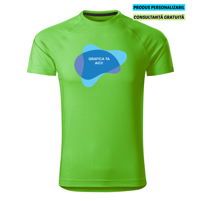 Malfini Tricou Barbat Verde mar Destiny Personalizat