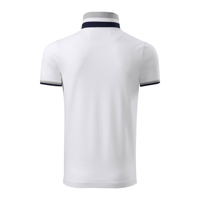 Malfini Tricou Polo Barbat Alb Collar up