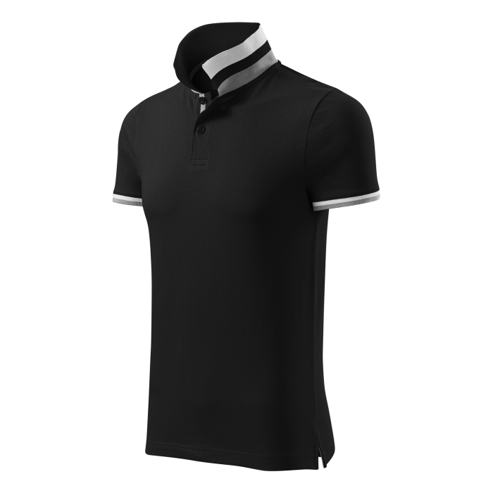 Malfini Tricou Polo Barbat Negru Collar up
