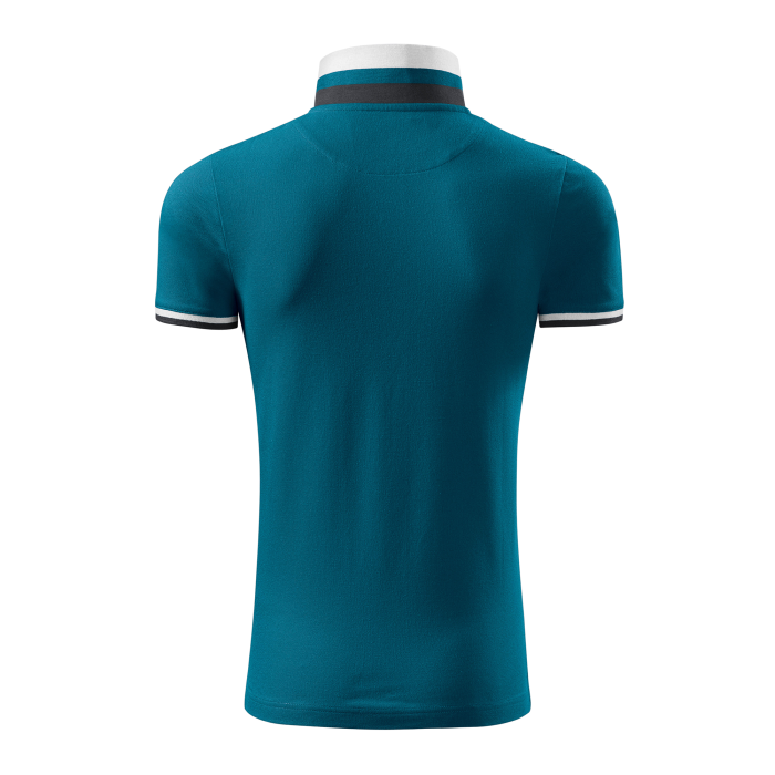 Malfini Tricou Polo Barbat Albastru petrol Collar up