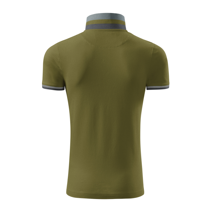 Malfini Tricou Polo Barbat Verde avocado Collar up
