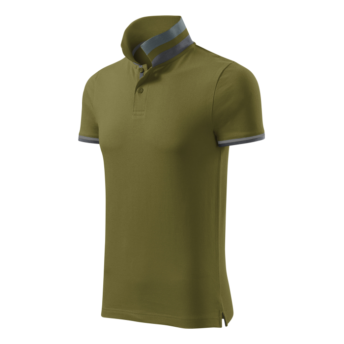 Malfini Tricou Polo Barbat Verde avocado Collar up