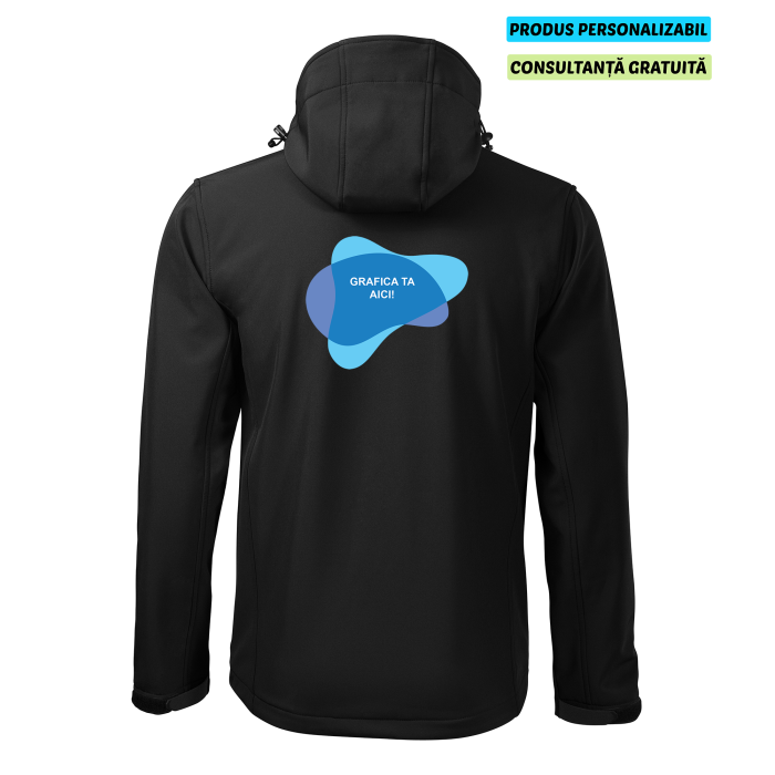 Malfini Jacheta Softshell Barbati Negru PERFORMANCE Personalizata