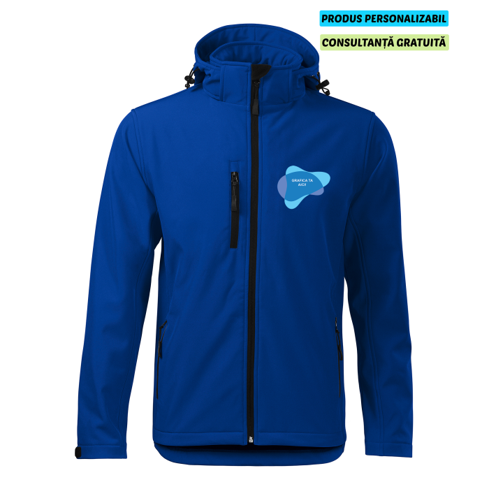 Malfini Jacheta Softshell Barbati Albastru regal PERFORMANCE Personalizata