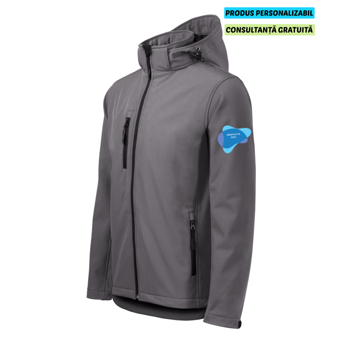 Malfini Jacheta Softshell Barbati Gri metalic PERFORMANCE Personalizata