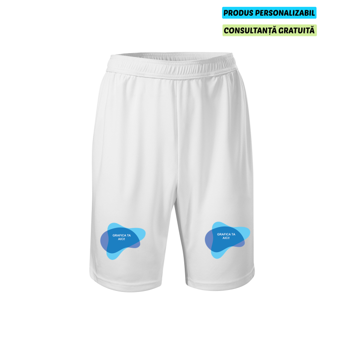 Malfini Pantaloni scurti Barbat Alb Miles Personalizati
