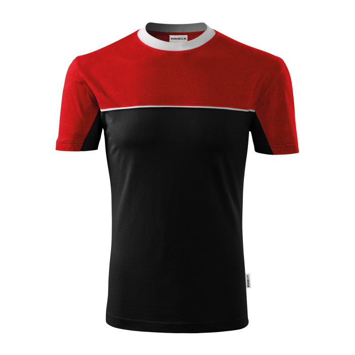 Rimeck Tricou Unisex Negru/Rosu Color Mix