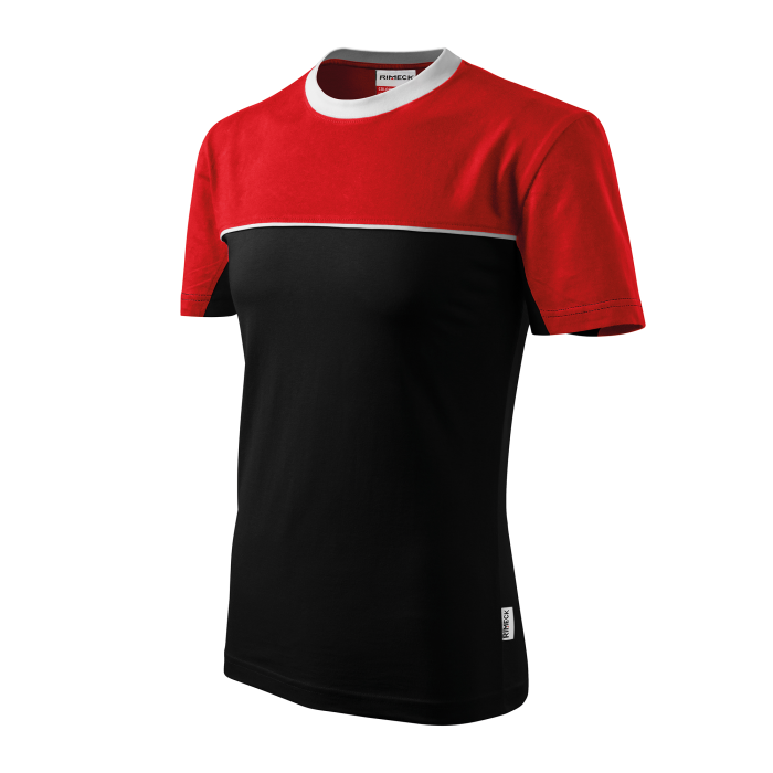 Rimeck Tricou Unisex Negru/Rosu Color Mix