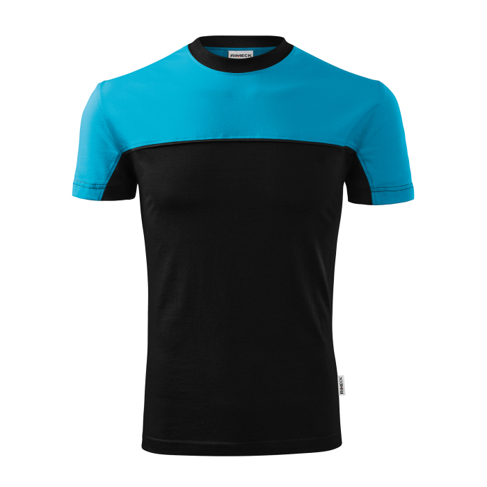 Rimeck Tricou Unisex Turcoaz/Negru Color Mix