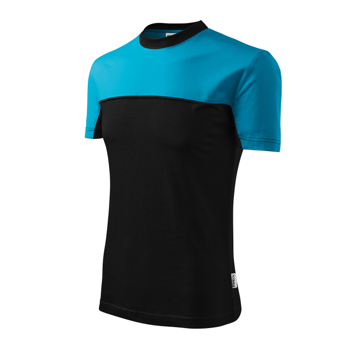 Rimeck Tricou Unisex Turcoaz/Negru Color Mix