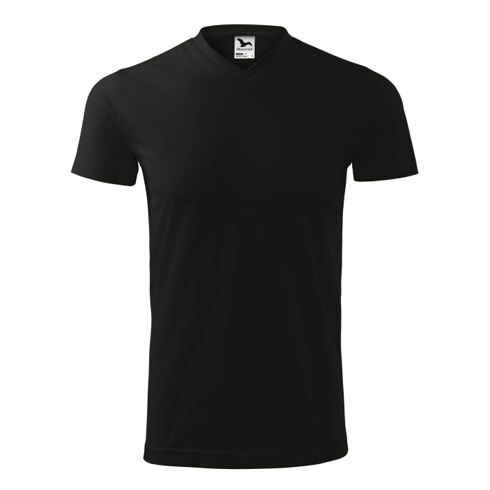 Malfini Tricou Unisex Negru V-neck