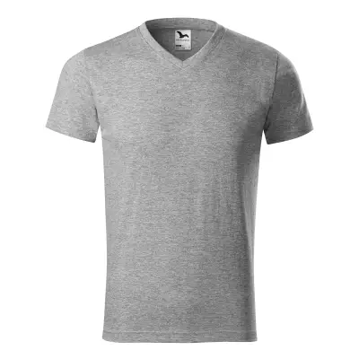Malfini Tricou Unisex Gri inchis V-neck