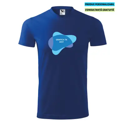 Malfini Tricou Unisex Albastru regal V-neck Personalizat