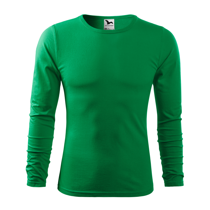 Malfini Tricou maneca lunga Barbat Verde FIT-T LS