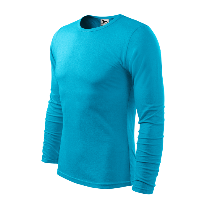Malfini Tricou maneca lunga Barbat Turcoaz FIT-T LS
