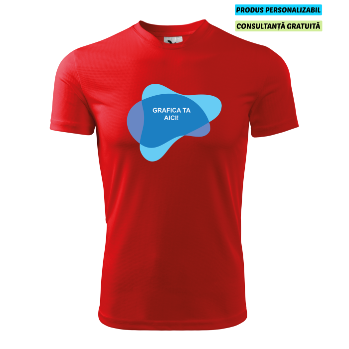 Malfini Tricou Barbat Rosu Fantasy Personalizat