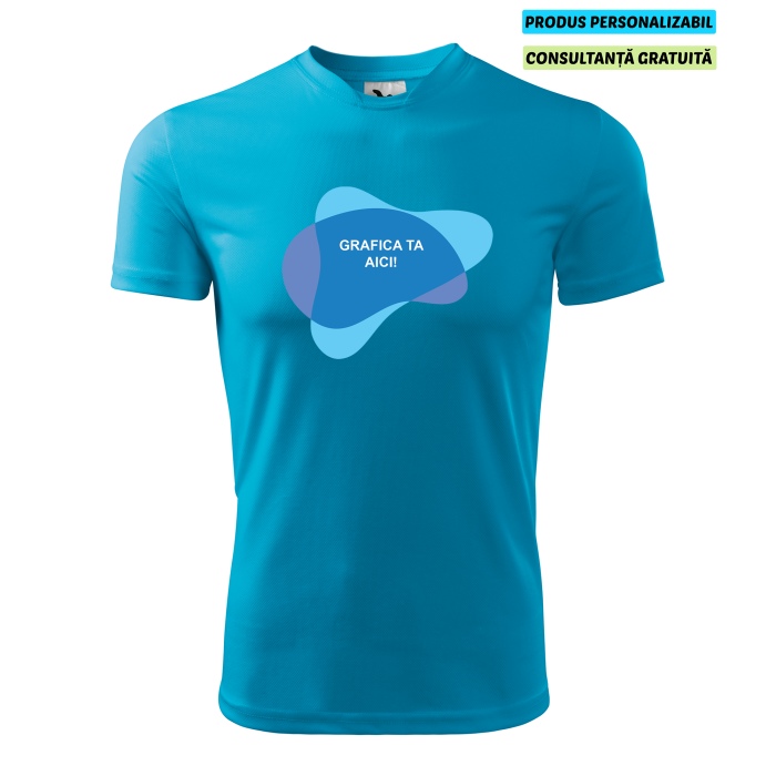 Malfini Tricou Barbat Turcoaz Fantasy Personalizat