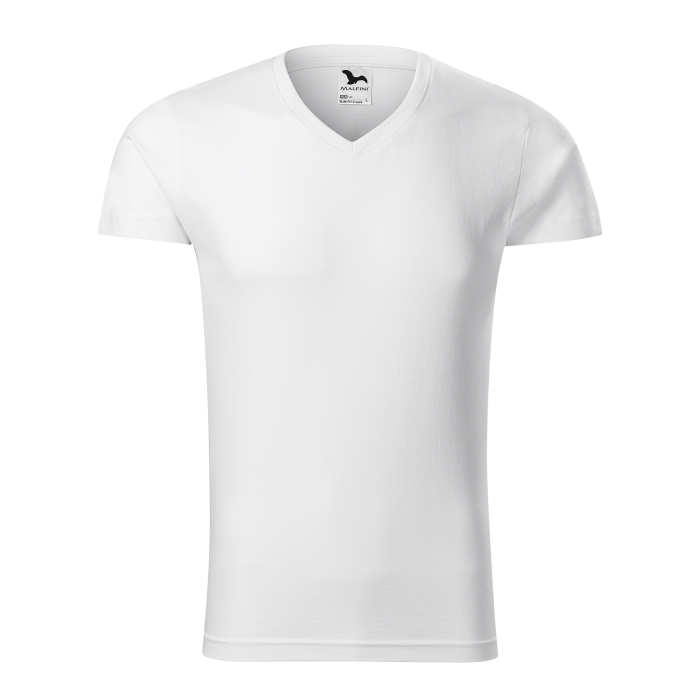 Malfini Tricou Barbat Alb Slim fit V-neck Malfini Tricou Barbat Alb Slim fit V-neck