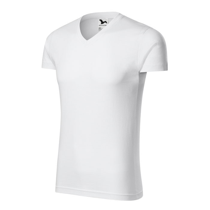 Malfini Tricou Barbat Alb Slim fit V-neck Malfini Tricou Barbat Alb Slim fit V-neck