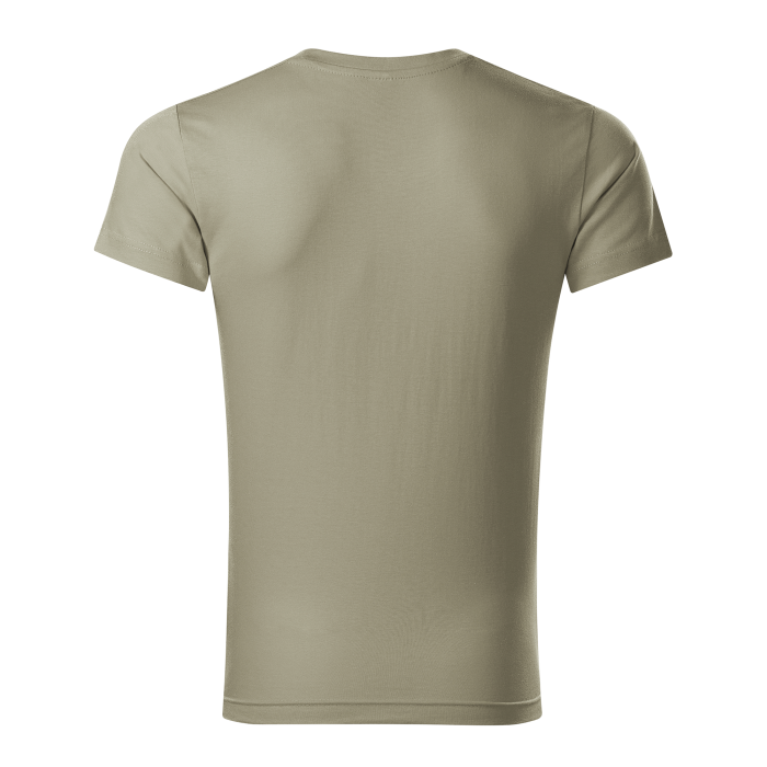 Malfini Tricou Barbat Kaki deschis Slim fit V-neck