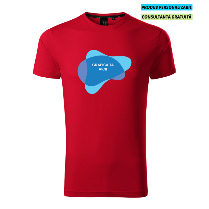Malfini Tricou Barbat Rosu Exclusive Supima Personalizat