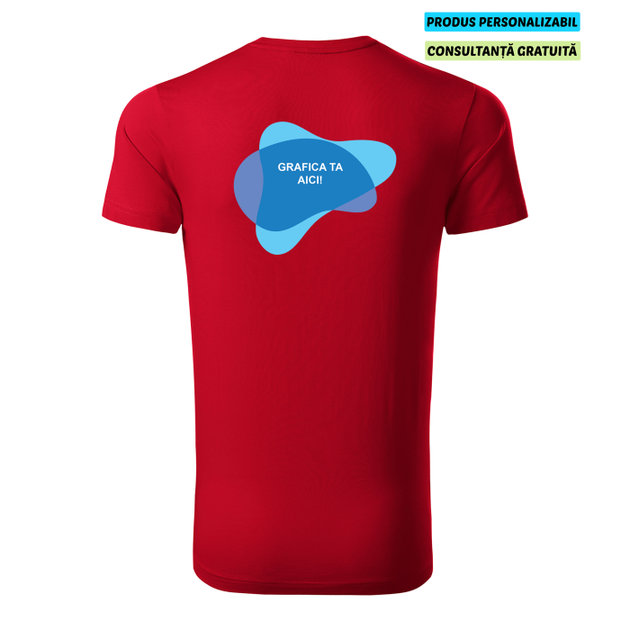 Malfini Tricou Barbat Rosu Exclusive Supima Personalizat