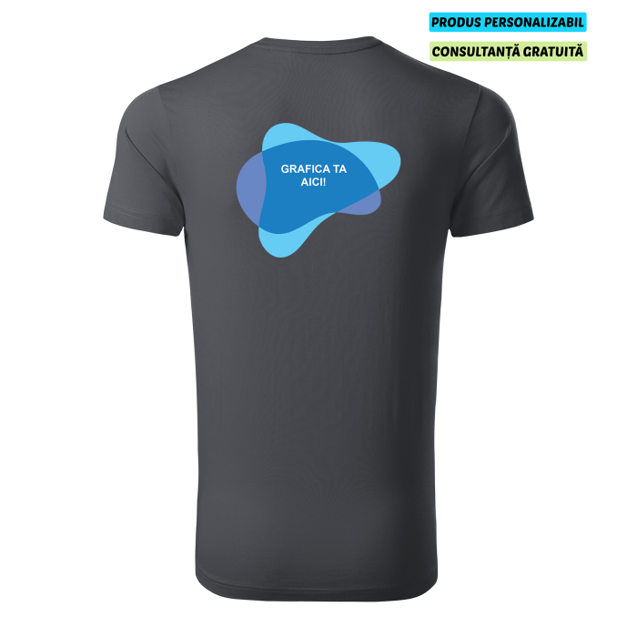 Malfini Tricou Barbat Antracit Exclusive Supima Personalizat