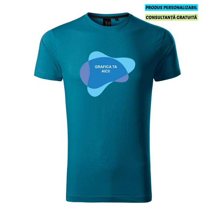 Malfini Tricou Barbat Albastru petrol Exclusive Supima Personalizat
