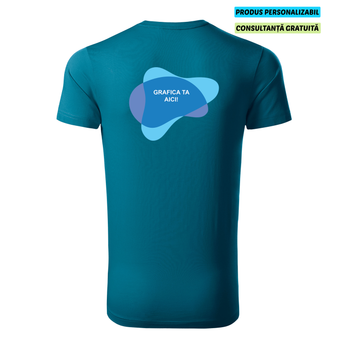 Malfini Tricou Barbat Albastru petrol Exclusive Supima Personalizat