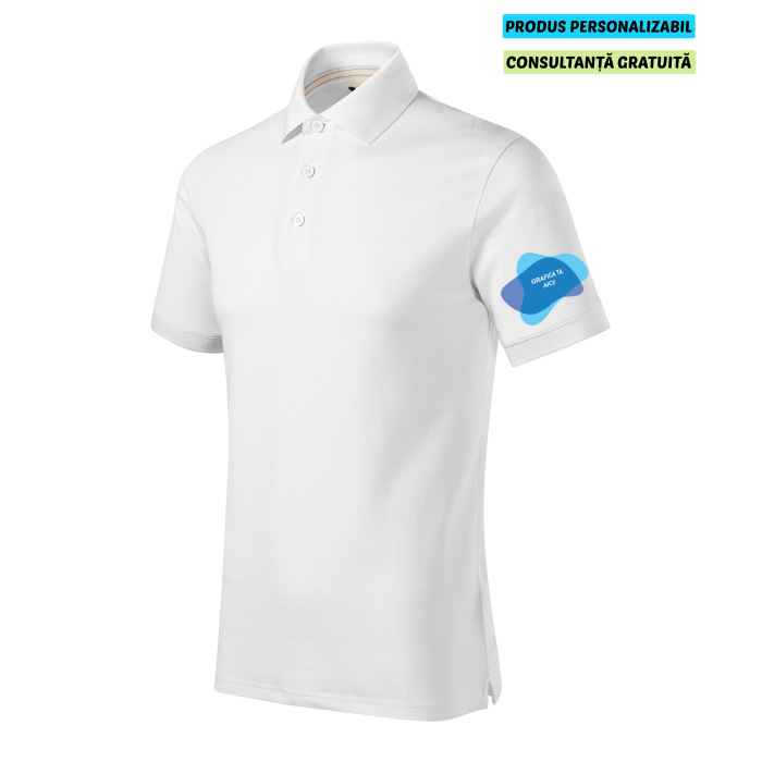 Malfini Tricou Polo Barbat Alb Prime Bumbac Organic Personalizat Malfini Tricou Polo Barbat Alb Prime Bumbac Organic Personalizat