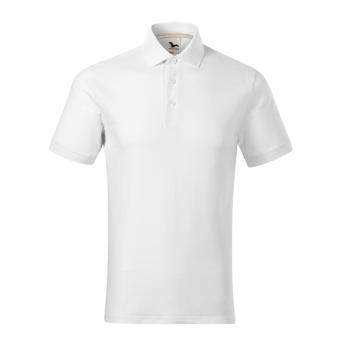 Malfini Tricou Polo Barbat Alb Prime Bumbac Organic