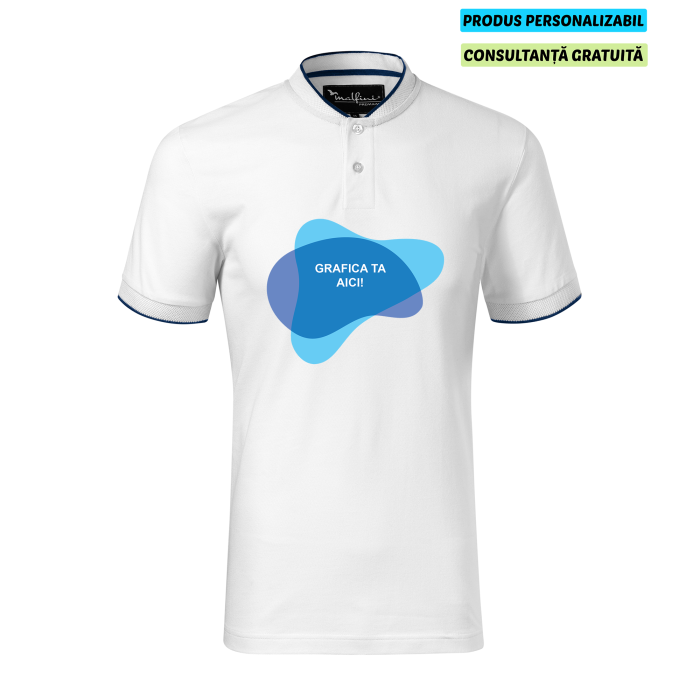 Malfini Tricou Polo Barbat Alb Diamond Personalizat Malfini Tricou Polo Barbat Alb Diamond Personalizat