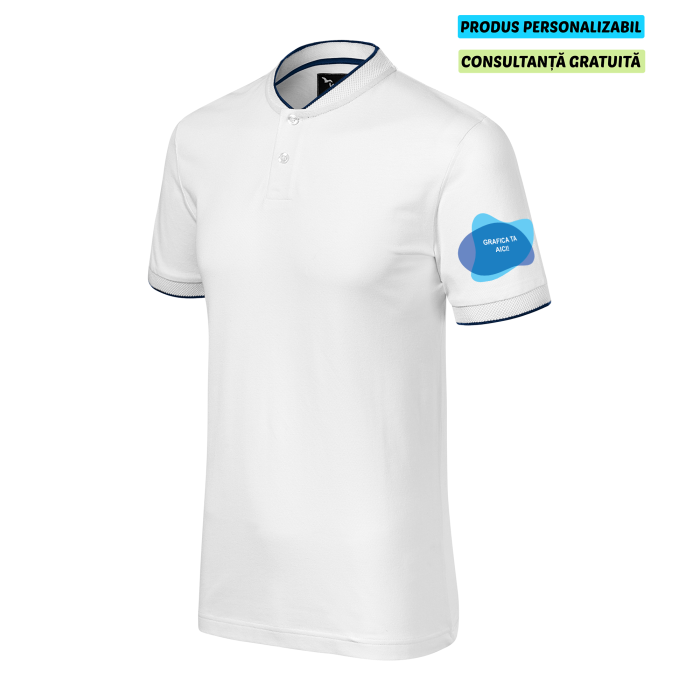 Malfini Tricou Polo Barbat Alb Diamond Personalizat Malfini Tricou Polo Barbat Alb Diamond Personalizat
