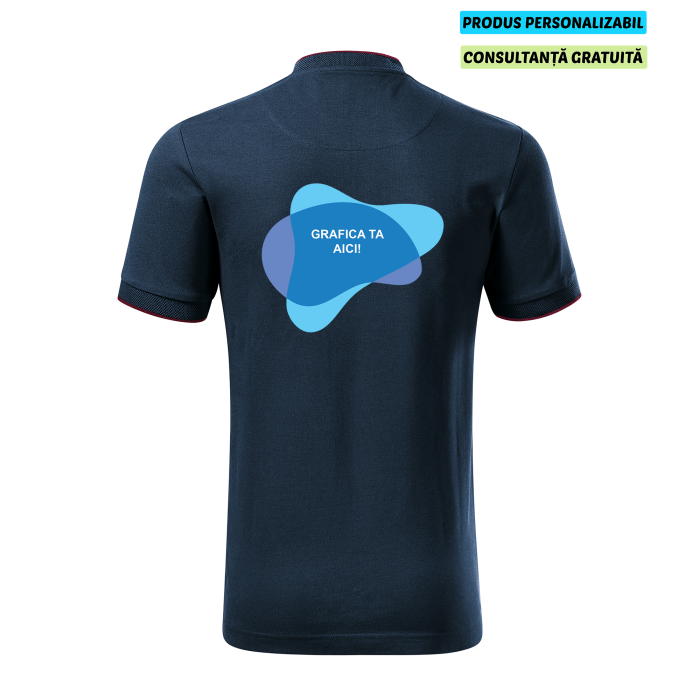 Malfini Tricou Polo Barbat Bleumarine Diamond Personalizat