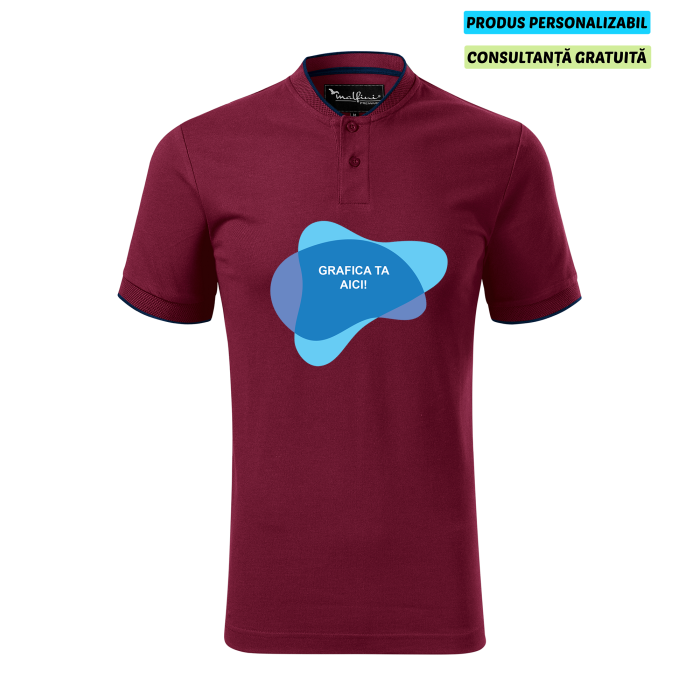 Malfini Tricou Polo Barbat Visiniu Diamond Personalizat