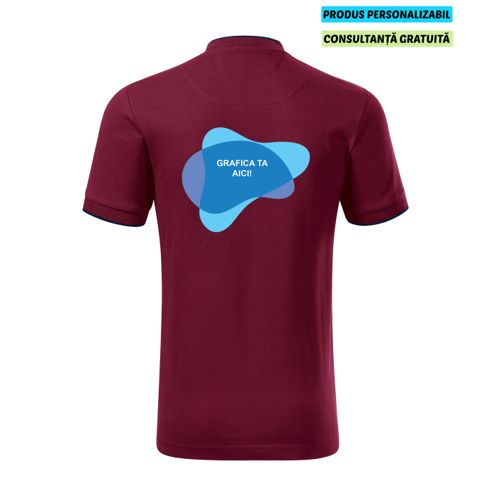 Malfini Tricou Polo Barbat Visiniu Diamond Personalizat