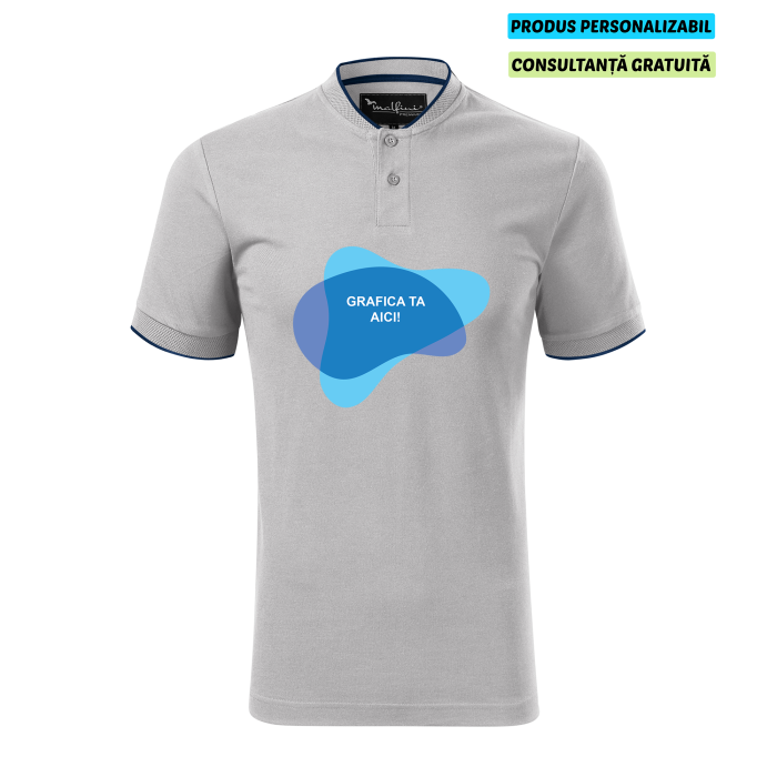 Malfini Tricou Polo Barbat Gri Diamond Personalizat Malfini Tricou Polo Barbat Gri Diamond Personalizat