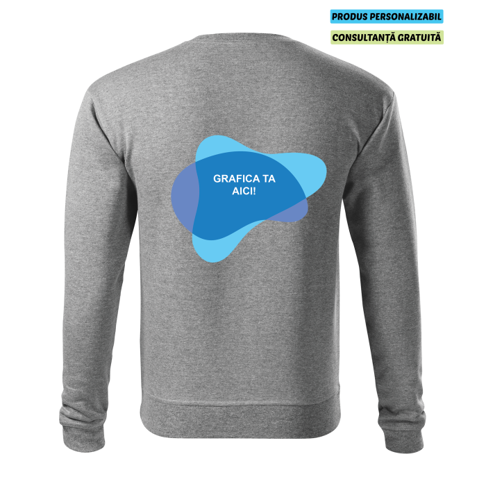 Malfini Bluza Barbat Gri inchis Essential Personalizata
