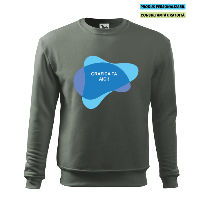 Malfini Bluza Barbat Gri ardezie Essential Personalizata