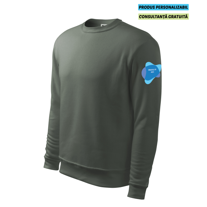 Malfini Bluza Barbat Gri ardezie Essential Personalizata